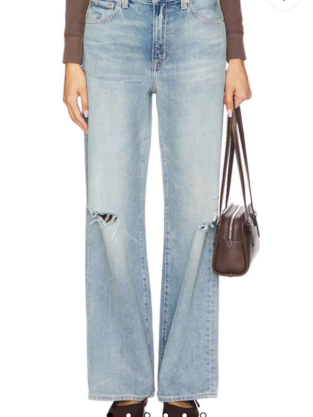 NWT pistola hendrix wide leg, color revel distressed